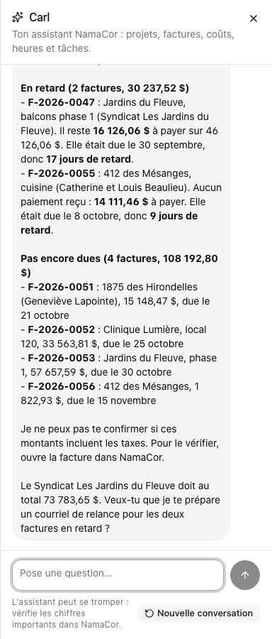 Carl et les factures ouvertes
