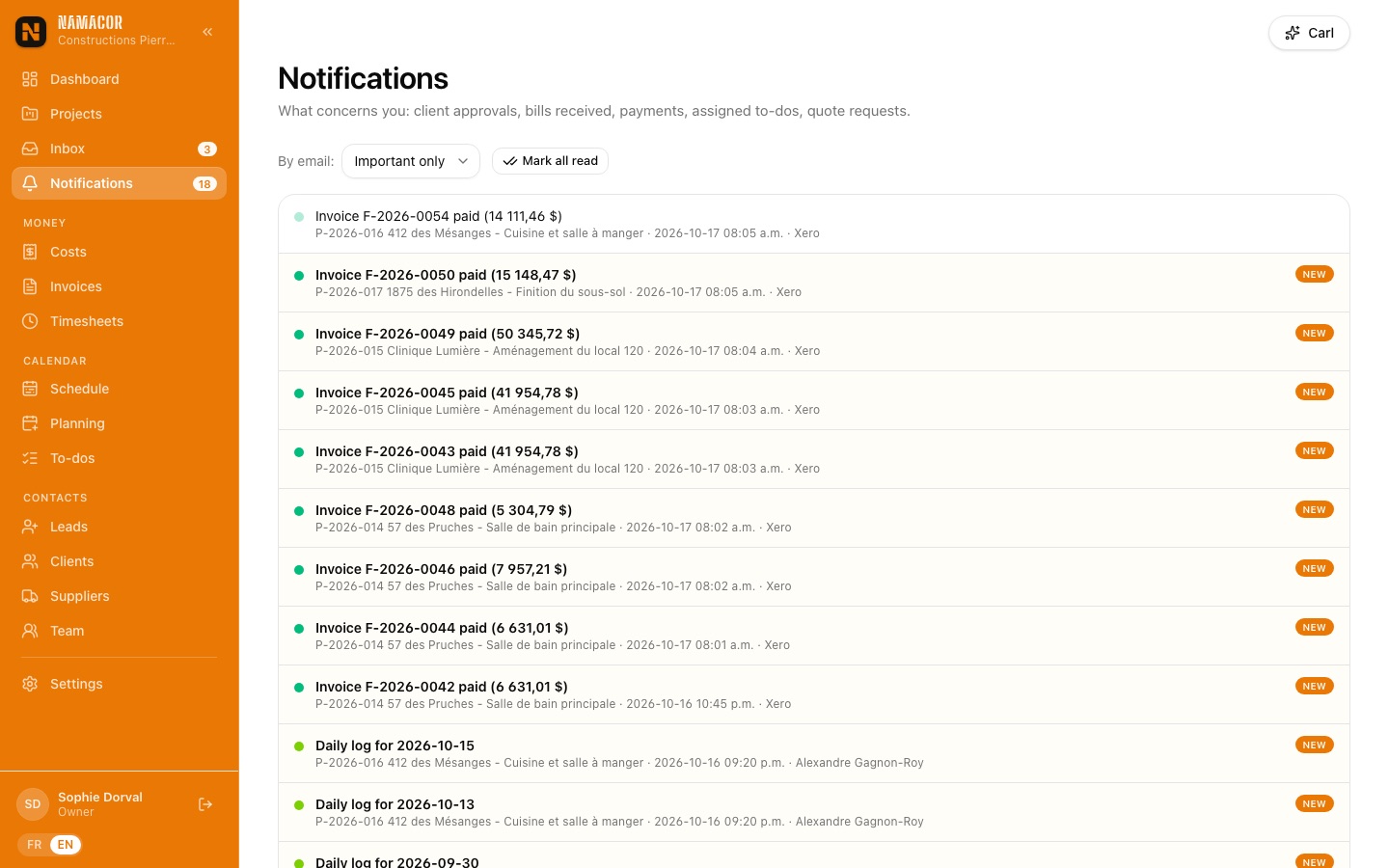 Notifications
