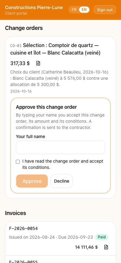 Online approval