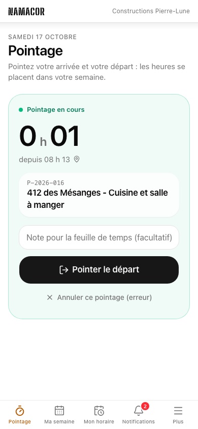 Pointage